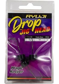 Resim Ryuji Drop Jighead Siyah 2 Gr 1 No 