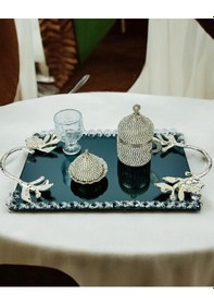 Resim Serenity Söz Kahve Tepsisi Siyah Siyah 