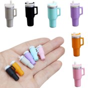 Resim 1 adet Mini Vakum Kupa Aksesuarı, Küçük Oyuncak Evi Bardakları, Plastik Peri Bahçesi Bardakları, Oyuncak Evi Minyatürleri Yiyecek Mutfak Odası Dekorasyonu, Oyuncak Evi Aksesuarları 