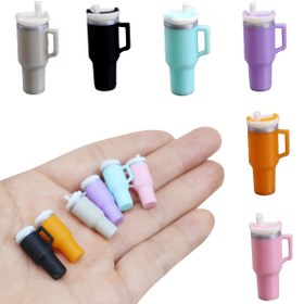 Resim 1 adet Mini Vakum Kupa Aksesuarı, Küçük Oyuncak Evi Bardakları, Plastik Peri Bahçesi Bardakları, Oyuncak Evi Minyatürleri Yiyecek Mutfak Odası Dekorasyonu, Oyuncak Evi Aksesuarları 