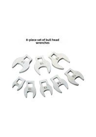 Resim Aubyhe 3/8 İnç Değiştirilebilir Uçlu Hızlı Ratchet, Açık Açılı Ve L Şekilli Çift Fonksiyonlu, 8 Parça Takım Tamir Aleti Seti 