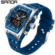 Resim Oldfriend Sanda Erkek Spor Saati Kırmızı Adım Sayar Pusula Suya Dayanıklı Diğer 