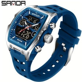 Resim Oldfriend Sanda Erkek Spor Saati Kırmızı Adım Sayar Pusula Suya Dayanıklı Diğer 