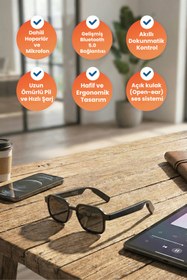 Resim Xo E13 Bluetooth Ses Gözlüğü - Stil ve Sesin Mükemmel Füzyonu 