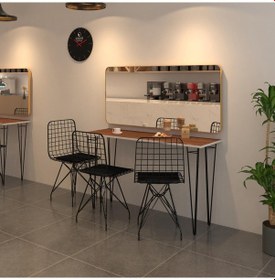 Resim Knsz masa sandalye takımı hem75mazlum cvzsyh 140*040 3 sandalye syhsyh 