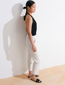 Resim Dilvin 72142 Bağcıklı Jogger Pantolon-beyaz Beyaz 