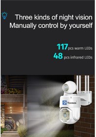Resim Yoosee Dış Mekan Dome Otomatik İzleme Kablosuz WIFI Güvenlik 