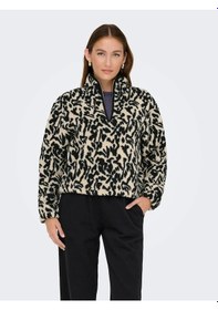 Resim Only Onlnew Dallas Dik Yaka Kadın Polar Sweatshirt 15311631 Siyah 