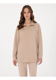 Resim Pierre Cardin Kadın Bej Sweatshirt 50301342-vr011 Bej 