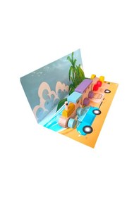 Resim Minik Tren Severler İçin Mükemmel Bir Yolculuk Ahşap Vagonlu Tren 