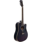 Resim SA-220 BK Elektro Akustik Gitar - Siyah Strauss