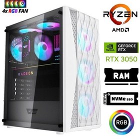 Resim Xaser XSR1197 R5-5500 32 GB 1 TB M.2 NVMe SSD 6 GB RTX3050 Free Dos Masaüstü Oyuncu Bilgisayarı 