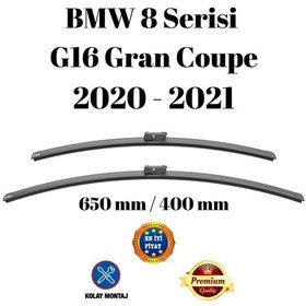 Resim Bmw 8 Serisi G16 Gran Coupe 2020 2021 Uyumlu Ön Cam Silecek Süpürgesi Takımı 650/400mm Silbak Sb2616c 