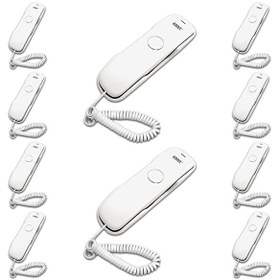 Resim Karel TM902 Kablolu Duvar Tipi Beyaz Analog Telefon 10 Adet 