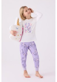 Resim Rolypoly Kız Çocuk Beyaz Pijama Takımı 5274-45682 Beyaz 