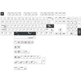 Resim Decisive 133 Tuşları Keycaps Pbt 5 Tarafı Boya Süblimasyon Anahtar Kapağı Profil Klavye Tuş Mekanik Klavye Dıy Boya Süblimasyon (Yurt Dışından) 
