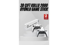 Resim Marsilyan Yeni Nesil 3d 4k 2000 Oyunlu Game Stick Oyun Konsolu Çift Konsol 
