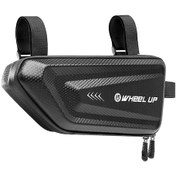 Resim Tenfowee Bisiklet Eva Üçgen Çerçeve Çantası - Su Geçirmez, Hafif, Aydınlatmalı, Dağ Ve Yol Bisikletleri İçin, 3 Ayarlanabilir Kayışlı Araç Montajı Siyah 