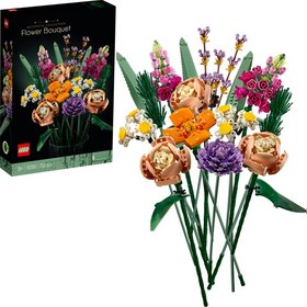 Resim LEGO® ICONS Çiçek Buketi 10280 Yapım Seti; Yetişkinlere Yönelik Benzersiz bir Hediye Buketi ve Yaratıcı Proje (756 Parça) 