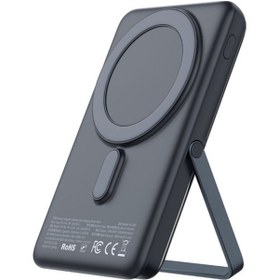 Resim Mcdodo Mc-0691 15w Magsafe 1000mah Kablosuz Dijital Ekranlı Wireless Şarj Cihazı Powerbank Gri 