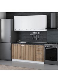 Resim Minar 160 Cm Mutfak Dolabı Beyaz Dore 160-d1 