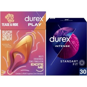 Resim Durex Çoklu Erojen Bölge Uyarıcı + Intense Uyarıcı Jelli ve Tırtıklı Prezervatif 30LU 