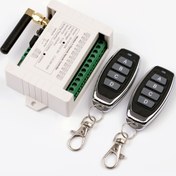 Resim RF Alıcılı 4 Kanallı Kablosuz Uzaktan Kumanda Anahtarı - 10A, 433MHz, DC 12V-36V, Ev & Ofis Kullanımı İçin Metal Verici Dahil 