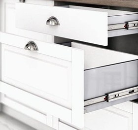 Resim KATAR Samet Galvanizli Teleskopik Çekmece Rayı 35x400 