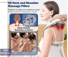 Resim Şarjlı Boyun, Kol, Omuz ve Bacak Masaj Aleti Derin Doku 