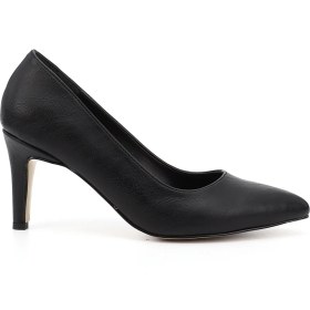 Resim Gönderi(r) Kadın Siyah Sivri Burun İnce Ökçe Topuklu Stiletto 