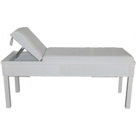 Resim Beyaz Ahşap Muayene Masası 