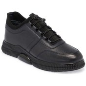 Resim Tergan Lacivert Hakiki Deri Erkek Sneaker - E24s1ay57139-a31 