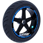 Resim Moto GP Stili Azur Mavi Jant Şeridi Sticker Çınar Extreme 