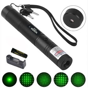 Resim Go İthalat Şarjlı Yeşil Lazer Pointer Güçlü Lazer Kalemi Desen Başlıklı Lazer Sunum Cihazı Yüksek 116112 