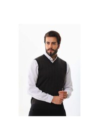Resim Pelikan Erkek V Yaka Yün Süveter 4p13 Antrasit 