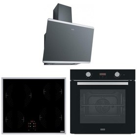 Resim Franke FSL 86 H BK Nero - FRSM 604 C T XS - FPJ 615 V BK/SS Siyah Ankastre Set 