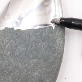 Resim 2 Paket Ayna Etkisi Krom Marker Kalemler, Altın ve Gümüş, Orta Nokta, Ergonomik Plastik, Kartlar, Posterler, Taşlar, Bardaklar, Seramik, Cam, Metalik El Sanatları, DIY Sıvı İmza Modeli 