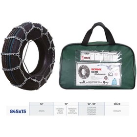 Resim KNK PATİNAJ ZİNCİRİ MİNİBÜS VE KAMYONET SERME 215x65x16 TRANSPORTER ZİNCİR EBATLARI İÇİN RESİME BAKINIZ 