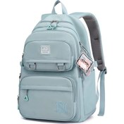 Resim Ximistore9 Kadınlar İçin Su Geçirmez Laptop Çantası, Vintage Çiçek Desenli Hafif Günlük Sırt Çantası Çok Renkli 