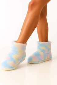 Resim fluffy Unicorn, Ultrasoft Kumaştan, Kalın Termo Sessiz Tabanlı Yumuşak, Sıcacık, Kız çocuk Ev Botu Pandufu 