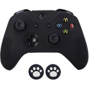 Resim Gaojunshop01 Xbox One Kumanda Kılıfı 2si1 Arada Şok Emici 291 Siyah 215 Beyaz Joystick Kapak Seti 