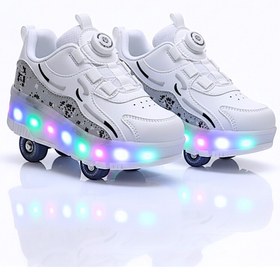 Resim Ceox Patenli Işıklı Tekerlekli Çocuk Spor Ayakkabı Kaykay Sneaker 