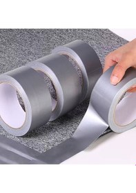 Resim Çok Amaçlı Tamir Bandı Duck Tape Kanal Bandı "48 Mm X 25 Mt" Gri 