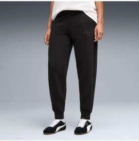 Resim Puma Essentials Script Kadın Siyah Eşofman Altı 691763-01 