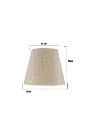 Resim Vivense 22'LİK ABAJUR ŞAPKASI / PVC KUMBEJİ 