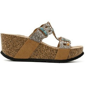 Resim Terlik Kadın 25y101 Cl Guja Camel Kahverengi 