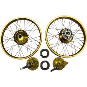 Resim Gold Özel Cnc Alüm. Ön Ve Arka Jant Komple Tk 18 - 36 Tel Diğer 