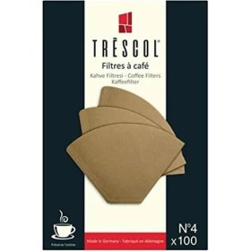 Resim AyrStore Kahve Filtresi, Naturel Kağıt, 4 Numara, Büyük Boy, 100'LÜ Paket 