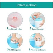 Resim Wenlin Şişme Bebek Koltuğu - Taşınabilir Beslenme, Banyo, Oyun Sandalyesi Mavi 