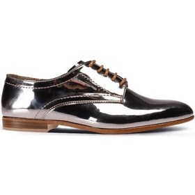 Resim Deery Hakiki Rugan Gümüş Rengi Günlük Kadın Ayakkabı Gümüş 